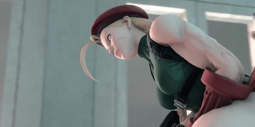 Cammy fighting thugs