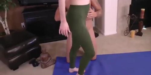 Sis Fucked During Yoga