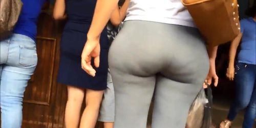 big ass grey spandex