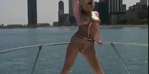 Christi Taylor nude on a boat