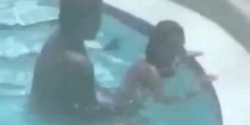 Pool Sex in public