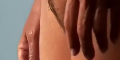 Trimmed pussy mature nudist woman