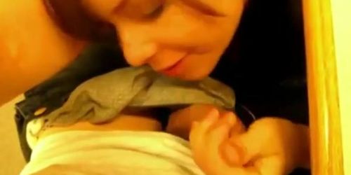 Teen Gives Boyfriend A Great Blowjob At Public Library Hiding Under The Desk