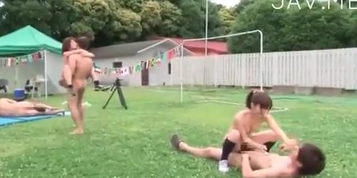 teen girl outdoor sex game