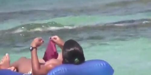 Teen girls having fun on the beach