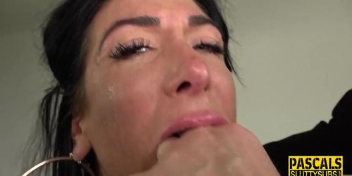 Submissive mature skank with small boobs (Pascal White)