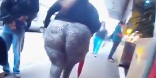 Mega Butt in candid footage