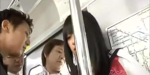 Nice Asian girl wants it on the train