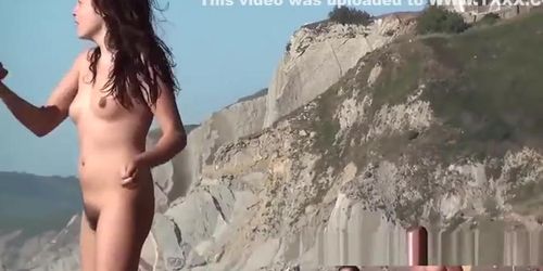 Amazing Hot Ass Naked Nudist Teens Beach Voyeured Spycam