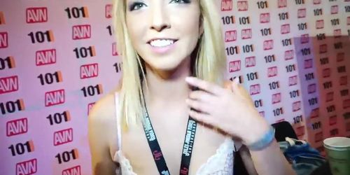 Zoe Parker Puts on a Show at Porn Convention. Interview and more