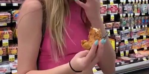 Petite Girl Haley Reed Flashes Tits In Grocery Store Then Fucks You (Pov)