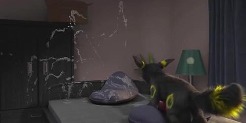 Umbreon Pokemon Pillow Humping (4K 60fps H0rs3)