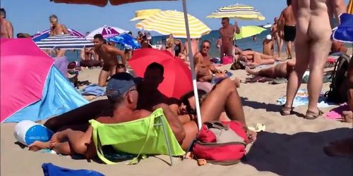 Cap d'Agde nude beach voyeur's point of view