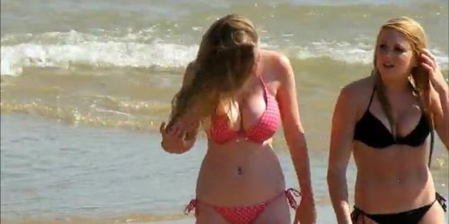 HUGE rack on bikini teen!