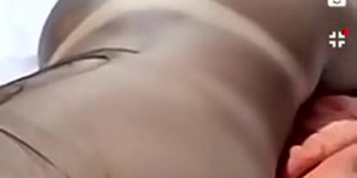 Brazilian shows nice Round brow ass for Huge c ...