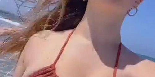 Natalia Fadeev Hot Teasing On Beach Video Leaked