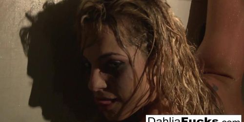 Dahlia's naughty shower fun (Dahlia Sky)