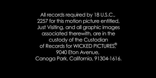 {JUST VISITING}
 Chanel Preston , Tommy Gunn, Samantha Saint, Marcus London, Brad Armstrong, Danny Mountain, Mischa Brooks, Nikk (Nikki Delano, Aleksa Nicole, Richie Calhoun)