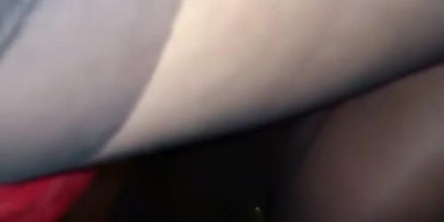 Bar girl shows off to a guy