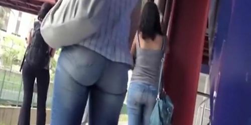 Magnetically appealing ass gets filmed