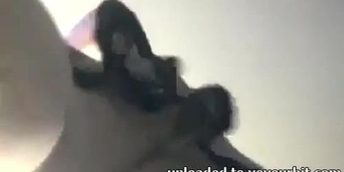 Girlfriends friend upskirt