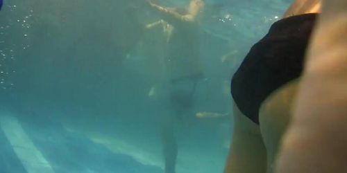 Underwater Hidden Teen whit Black bikini