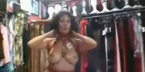 Wife gropped and fucked by owner of shop