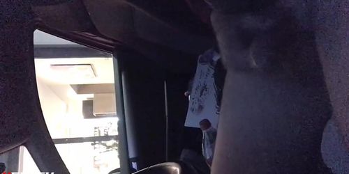 Flash in car with cum publi Cumshot for two wo ...