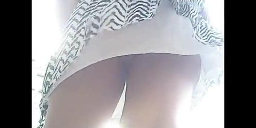 City upskirts in August compilation VI