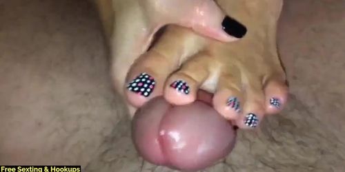 Cum on feet compilation 1 of 3