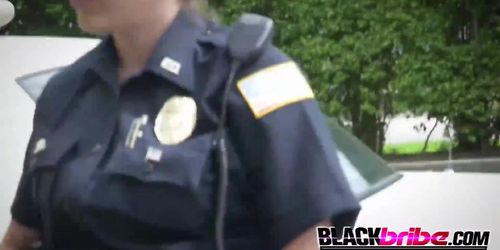Rough Tattooed Brunette Sucks Criminals Big Black Dick