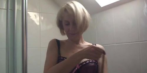 Hazel May in the Bathroom