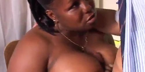 Darkskin BBW Swallows Nut