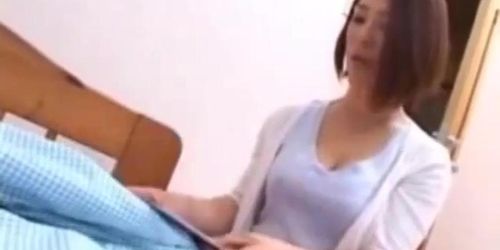 japanese mother makes son practice sex