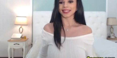 sexy stepmother showing her titties and sucking