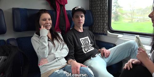 couples-teenagers-fuck-on-train (Alex Black) - Tnaflix.com
