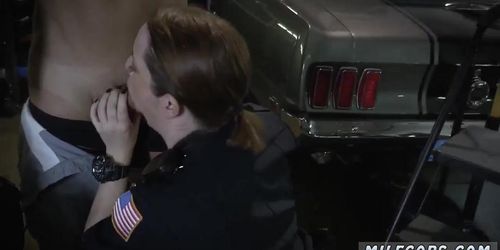 Blonde Black And Red Stockings Chop Shop Owner Gets Shut Down