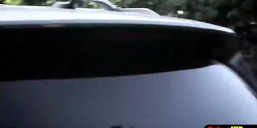 Teen student fucked by perv tutor during driving lesson (Aubrey Sinclair)