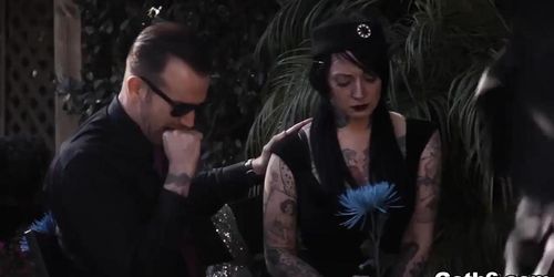 Goth teen Marley Brinx bangs with a widower