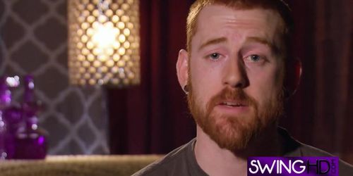 Ginger swinging couple gets interviewed in reality show on national television