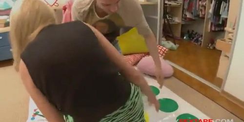 Twisted Stepfamily playing Twister