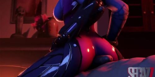Widow hotdogging