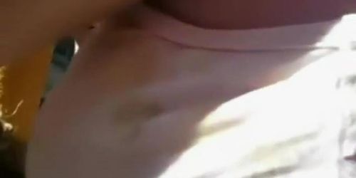 Touching a girl in the crowd with a boner