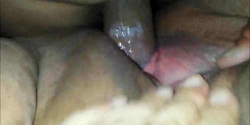 Fat pussy being fucked - closeup