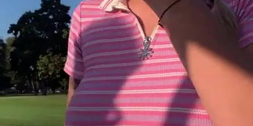 Gabby gets fucket at golf