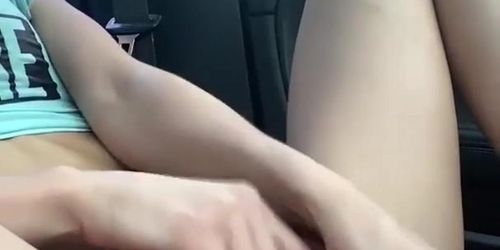 Little_Lilu (slut Alena cumming in the car)