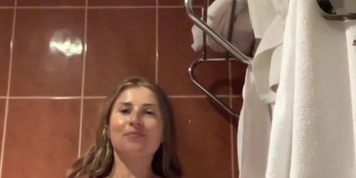 curvy kristina shower