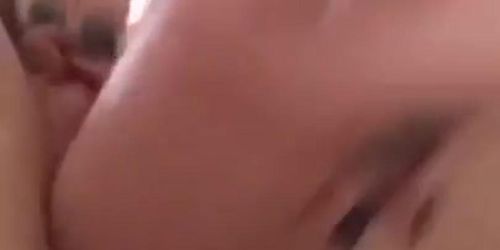 Using My Boyfriend Cum As Lube For My Thick Dildo