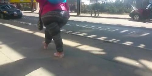 Check out this hot mega butt on the street