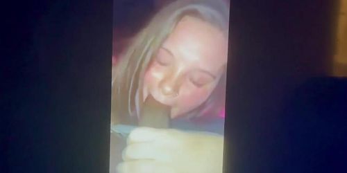 Amateur white teen sucks BBC